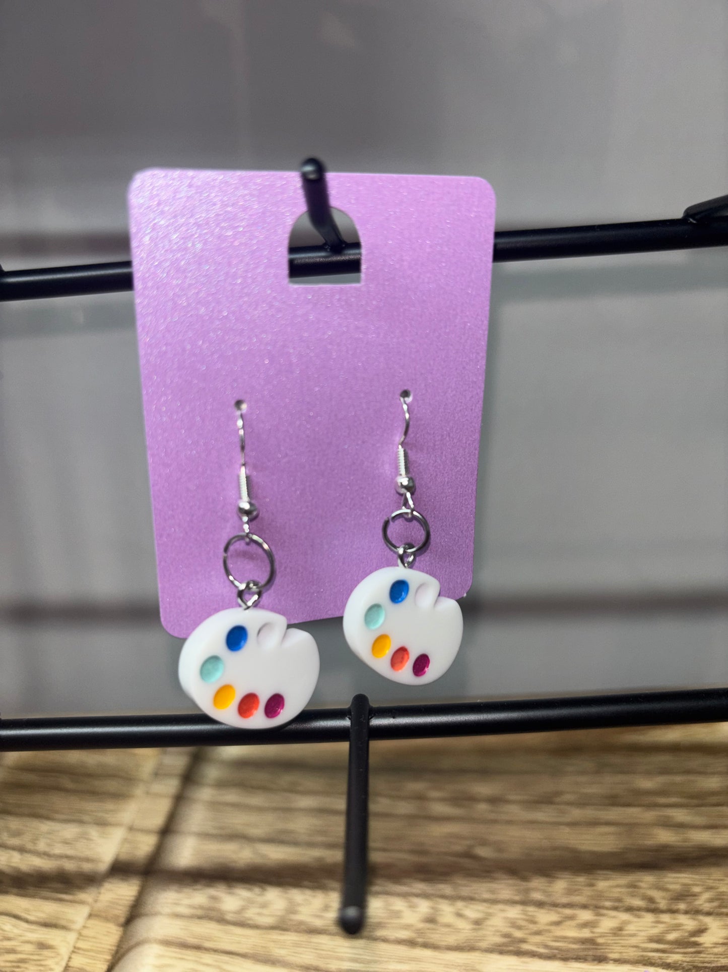 Art palette earrings