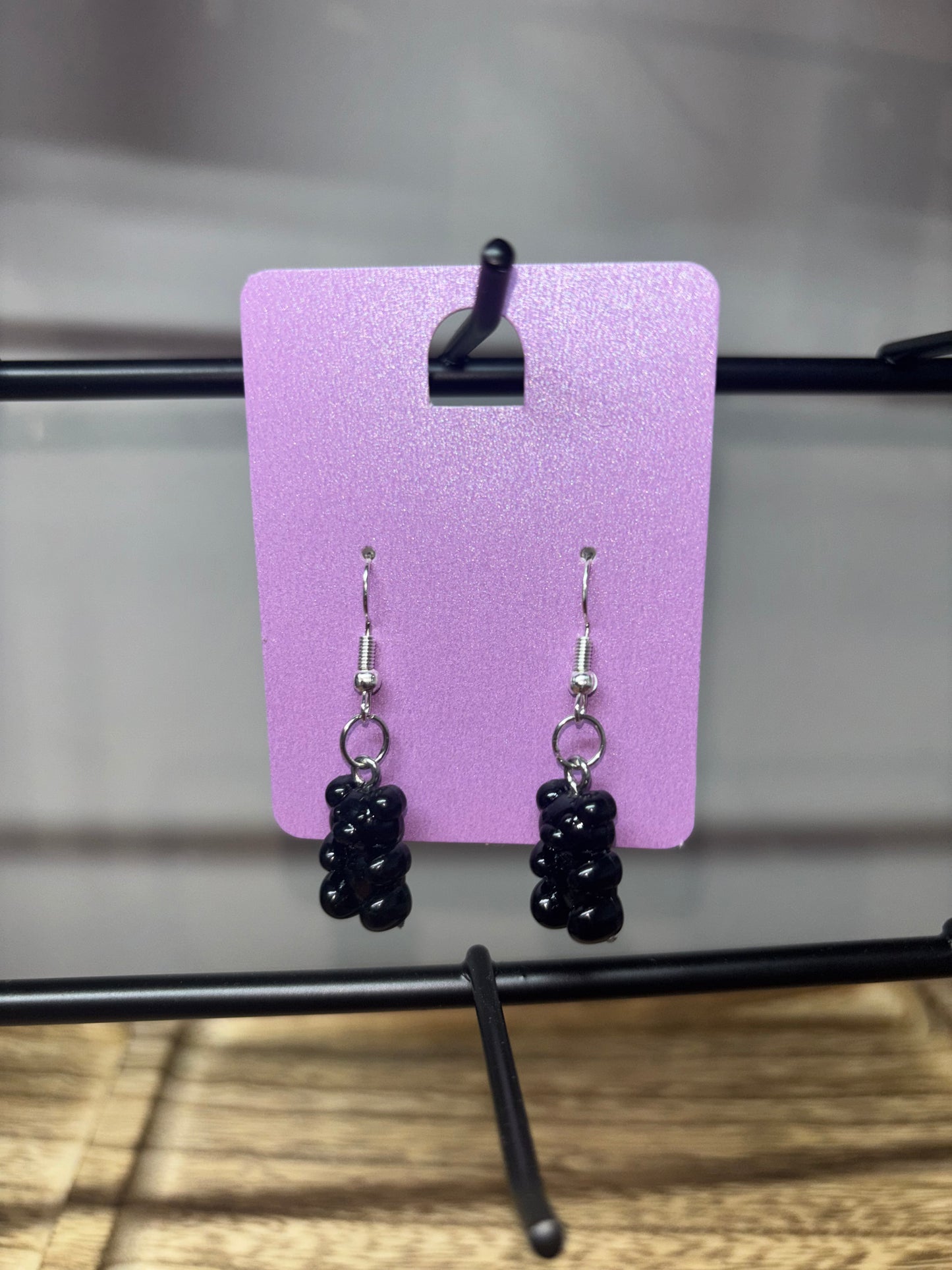 Black Gummy bear earrings