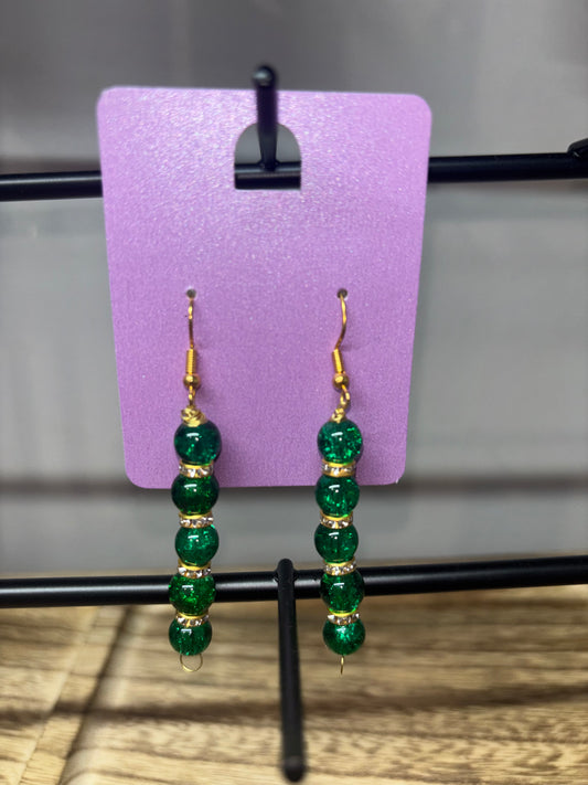 Dark green dangle