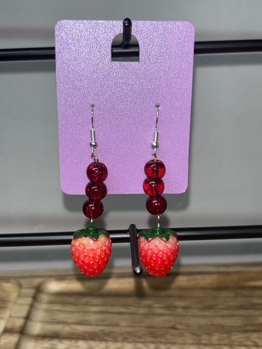 Strawberry earrings
